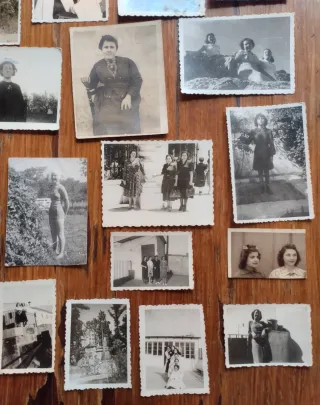 Lote fotografías antiguas de mujeres MZ.2