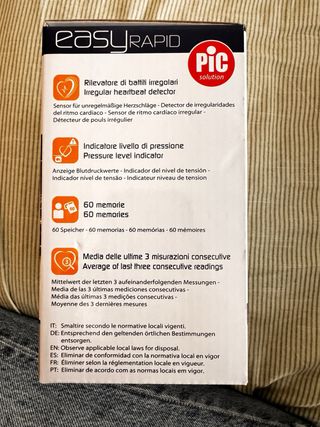 Tensiómetro Digital PIC Easy Rapid