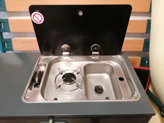 Mueble Cocina Camper Fregadero y Fogón