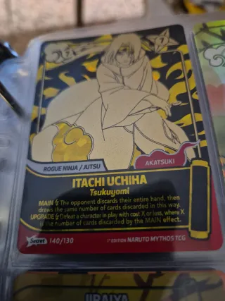 Carta Naruto Itachi Uchiha Tsukuyomi 140/130