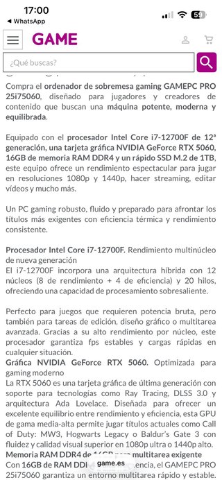 Ordenador Gaming RGB