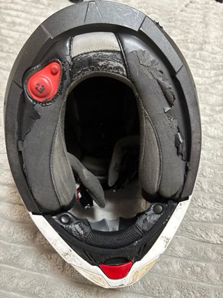 Casco de moto Scorpion blanco