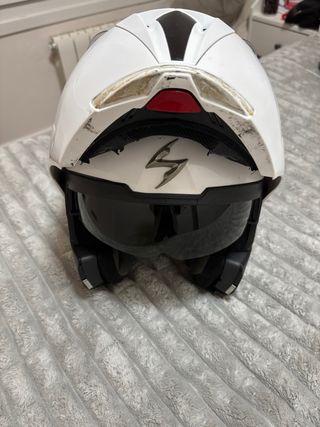 Casco de moto Scorpion blanco