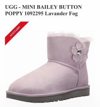 Botines UGG flor rosa/morado,originales.