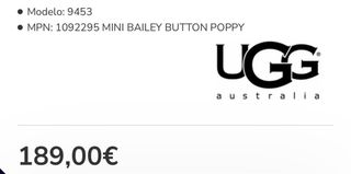 Botines UGG flor rosa/morado,originales.