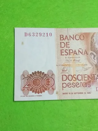 Billete 200 pesetas Banco de España 1980