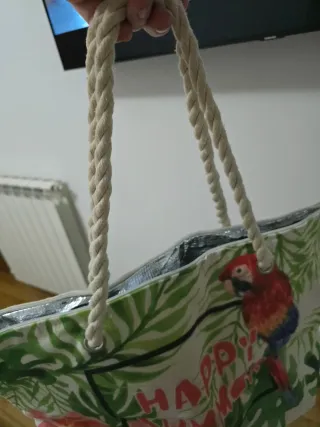 Borsa termica mare con pappagallo