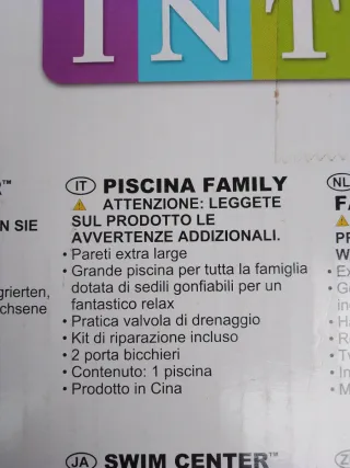 Piscina Intex 4 sedute + porta bicchieri