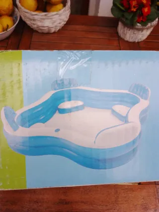 Piscina Intex 4 sedute + porta bicchieri