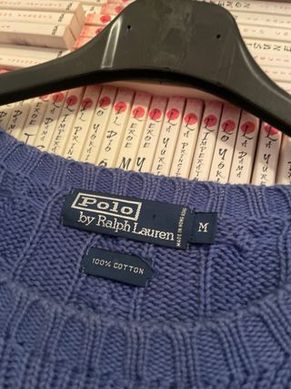 Maglione Polo Ralph Lauren a trecce M oversize usa