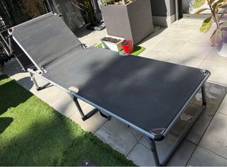 Tumbona plegable para jardín de aluminio