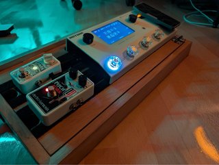 Pedalera personalizada madera guitarra/bajo