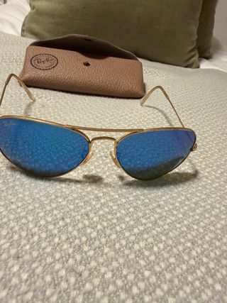 Gafas Ray-Ban Octagonales Doradas Verdes