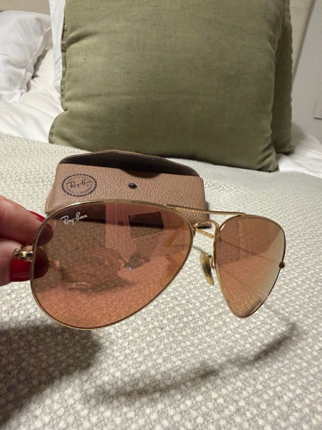 Gafas Ray-Ban Octagonales Doradas Verdes