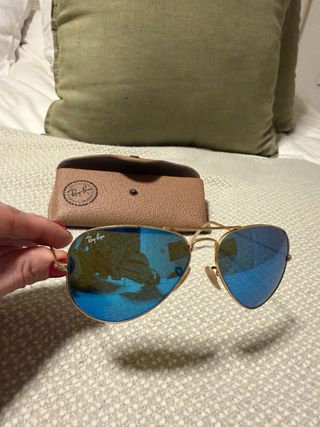 Gafas Ray-Ban Octagonales Doradas Verdes