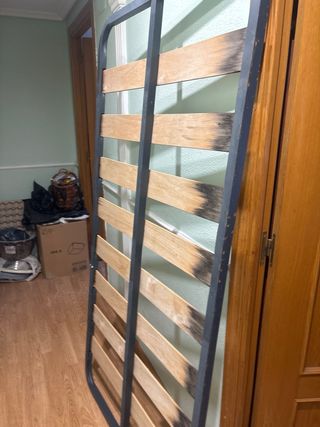 Somier 80cm Metal y Madera