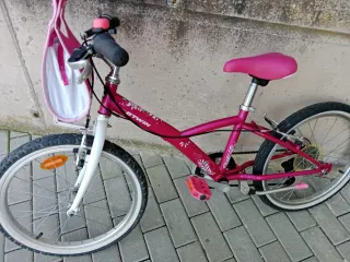Bicicleta Btwin niña 20 rosa
