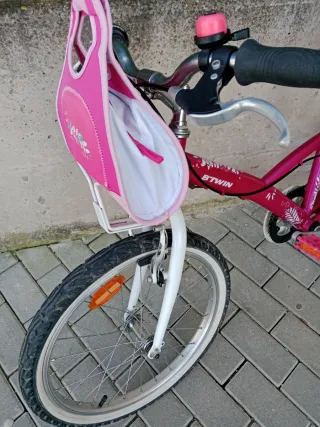Bicicleta Btwin niña 20 rosa