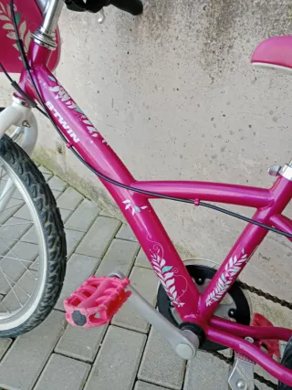 Bicicleta Btwin niña 20 rosa