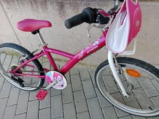 Bicicleta Btwin niña 20 rosa