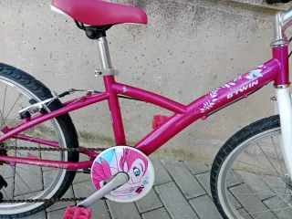 Bicicleta Btwin niña 20 rosa