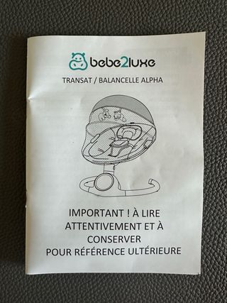 Hamaca bebé Baby2luxe ALPHA