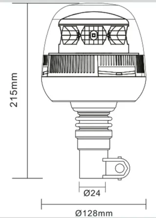 NUEVO. Rotativo / Pirulo Goodyear GY 203WL LED