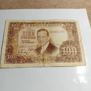 Lote Billetes Españoles Pesetas