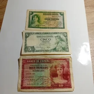 Lote Billetes Españoles Pesetas