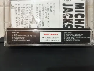 Casete Michael Jackson Bad de Turquía
