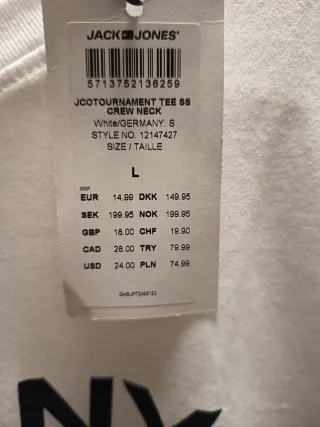 Camiseta Jack & Jones Alemania Talla L CREA LOTE!!