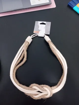 Cuerdas para cortinas LUANCE beige y blanco