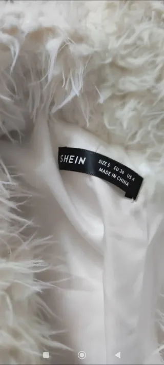 Cappottino corto beige/bianco