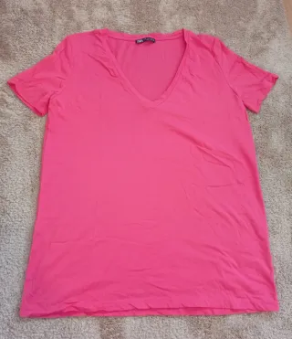 Camiseta Zara Mujer Manga Corta