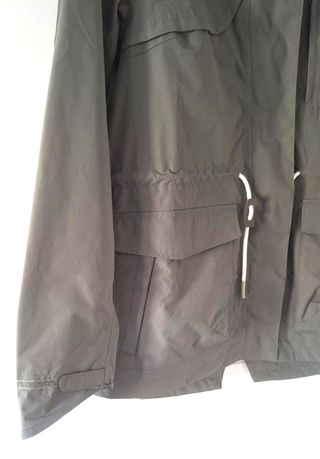 Parka impermeable verde kaki T-M