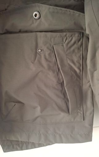 Parka impermeable verde kaki T-M