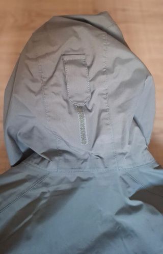 Parka impermeable verde kaki T-M