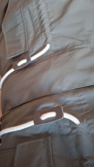 Parka impermeable verde kaki T-M