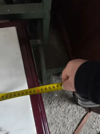 Mesa de centro mármol y madera