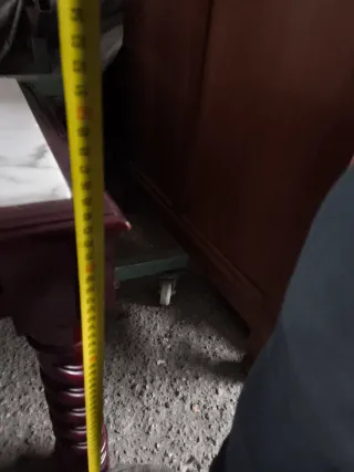 Mesa de centro mármol y madera