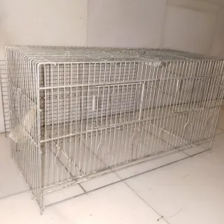 Jaula terrario pajarera grande sin divisiones