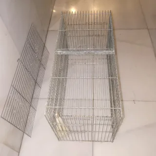 Jaula terrario pajarera grande sin divisiones