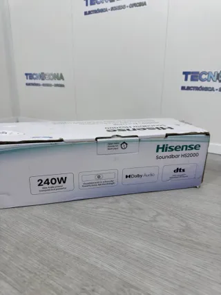 Barra de Sonido Hisense 2.1 240W Negra