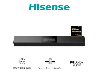 Barra de Sonido Hisense 2.1 240W Negra