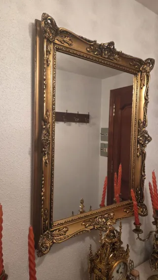 Espejo Marco Dorado Barroco