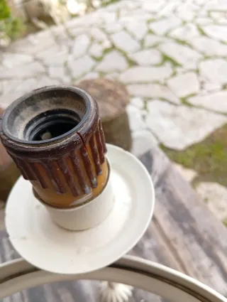 Lámpara colgante estilo rústico