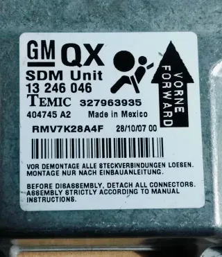 Centralita Airbag Opel Zafira QX /13 246 046