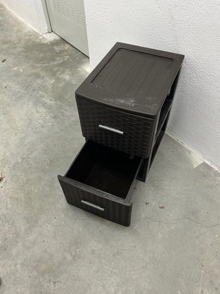 Cajonera 2 cajones marrón