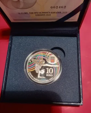 Moneda Plata 10 Euros España Olímpica 2024