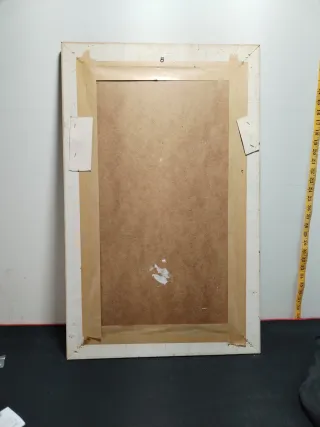 Cuadro flores lirio dorado